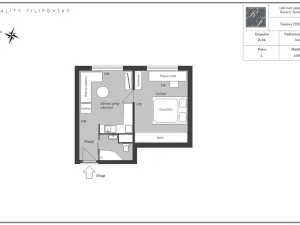 Prodej bytu 1+1, Ústí nad Labem, Šípková, 34 m2