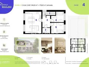 Prodej bytu 3+kk, Jirny, 70 m2