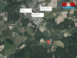 Prodej pozemku pro bydlení, Týn nad Vltavou - Hněvkovice na levém břehu Vltavy, 1869 m2