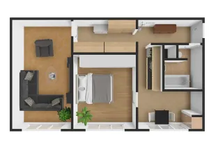 Pronájem bytu 2+1, Český Krumlov, Sídliště Plešivec, 60 m2