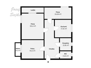 Prodej bytu 3+1, Bystřice nad Pernštejnem, Černý vršek, 72 m2