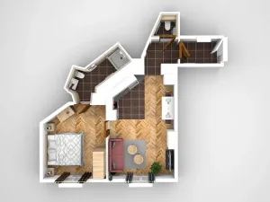 Pronájem bytu 2+kk, Praha - Nové Město, Navrátilova, 48 m2