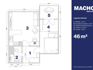 Prodej bytu 2+kk, Praha - Černý Most, Bryksova, 46 m2