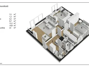 Prodej bytu 3+1, Hradec Králové, Skupova, 71 m2