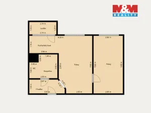 Prodej bytu 2+kk, Mariánské Lázně - Úšovice, Franze Kafky, 45 m2