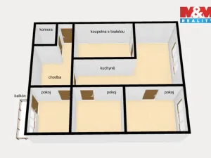 Prodej bytu 3+1, Rokytnice v Orlických horách, U Nádraží, 66 m2