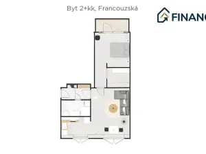 Prodej bytu 2+kk, Ostrava, Francouzská, 59 m2