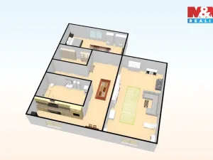 Prodej bytu 2+1, Jirkov, Studentská, 61 m2