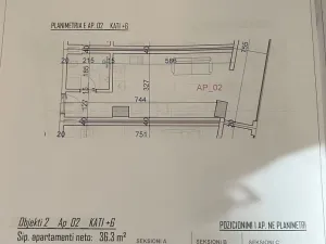 Prodej bytu 1+kk, Rruga Viena, Golem, Albánie, 37 m2