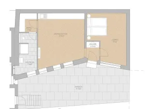 Pronájem bytu 2+kk, Brno, Záhumenice, 56 m2