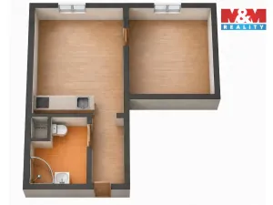 Prodej bytu 1+1, Zlín, 2. května, 36 m2