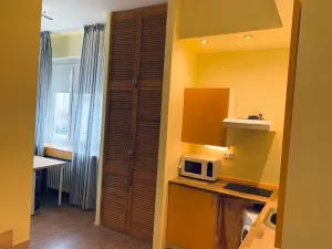 Pronájem bytu 1+kk, Praha - Holešovice, U Pergamenky, 28 m2