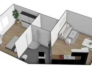 Pronájem bytu 2+kk, Brno - Ivanovice, Hřebíčková, 33 m2