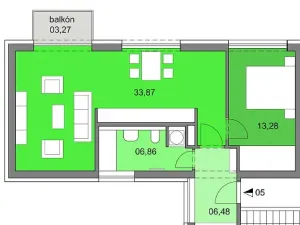 Pronájem bytu 2+kk, Mladá Boleslav - Čejetice, Nad Červenkou, 60 m2