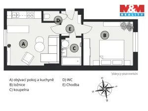 Pronájem bytu 2+kk, Nymburk, Poděbradská, 49 m2