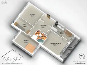 Prodej bytu 4+kk, Praha - Troja, Lublinská, 80 m2