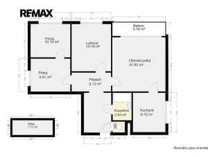 Prodej bytu 4+1, Pernarec, 80 m2