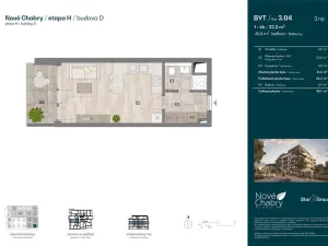 Prodej bytu 1+kk, Praha - Dolní Chabry, Domašínská, 32 m2