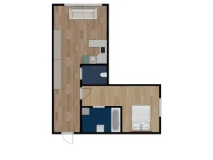 Pronájem bytu 2+kk, Plzeň, Klatovská, 40 m2