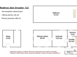 Prodej rodinného domu, Drozdov, 145 m2