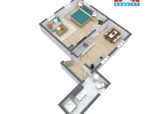 Pronájem bytu 1+1, Benešov nad Ploučnicí, Palackého, 40 m2