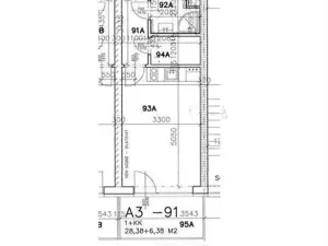 Pronájem bytu 1+kk, Olomouc, Janského, 28 m2