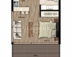 Prodej bytu 1+kk, Taqah, Omán, 46 m2