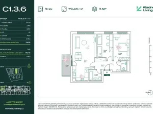 Prodej bytu 3+kk, Kladno, Pražská, 74 m2