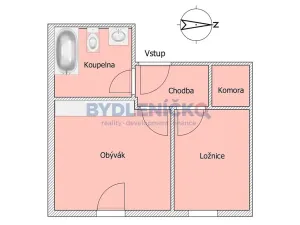 Pronájem bytu 1+1, České Budějovice, Hraniční, 35 m2