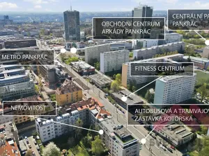 Pronájem bytu 2+kk, Praha - Nusle, Na Pankráci, 58 m2