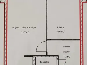 Prodej bytu 2+kk, Praha - Motol, Ježovská, 43 m2