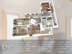 Prodej rodinného domu, Týn nad Vltavou, 221 m2