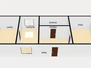 Prodej chalupy, Červený Kostelec - Horní Kostelec, 80 m2