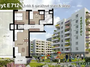 Prodej bytu 3+kk, Praha - Hostivař, U továren, 65 m2