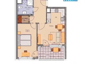 Prodej bytu 2+1, Praha, Svitákova, 60 m2