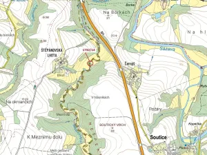 Dražba pozemku, Soutice, 417 m2