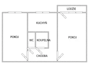 Prodej bytu 2+1, Karviná - Mizerov, Borovského, 51 m2