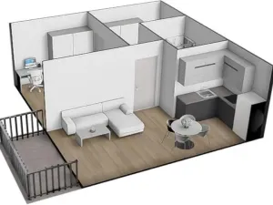 Pronájem bytu 2+kk, Brno - Černá Pole, třída Generála Píky, 56 m2
