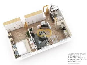 Prodej bytu 2+kk, Prachatice, Vokova, 60 m2