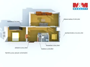 Pronájem bytu 2+1, Klatovy, Prusíkova, 62 m2