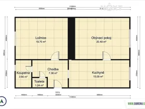 Prodej bytu 2+1, Sudkov, 74 m2