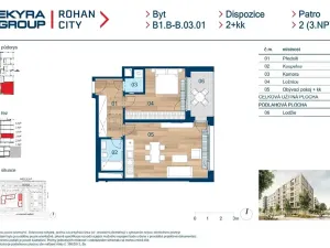 Prodej bytu 2+kk, Praha - Karlín, Sokolova, 58 m2