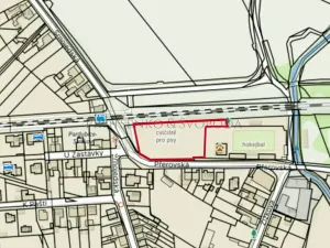 Prodej komerčního pozemku, Pardubice, Přerovská, 4073 m2