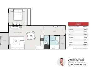 Pronájem bytu 2+kk, Praha - Hlubočepy, Štěpařská, 64 m2