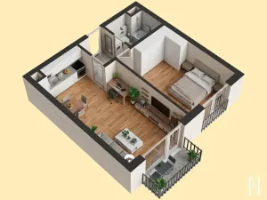 Prodej bytu 2+kk, Plzeň, V Zahrádkách, 53 m2