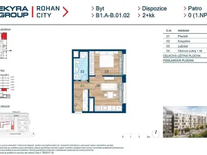 Prodej bytu 2+kk, Praha - Karlín, Sokolova, 40 m2