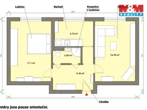 Prodej bytu 2+1, Cheb, V Zahradách, 60 m2