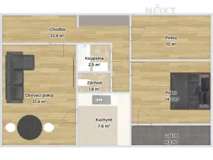 Prodej bytu 3+1, Ostrava, Jana Maluchy, 73 m2