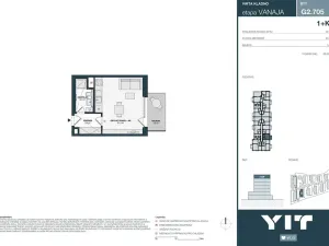 Prodej bytu 1+kk, Kladno, Unhošťská, 30 m2