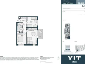 Prodej bytu 3+kk, Kladno, Unhošťská, 61 m2